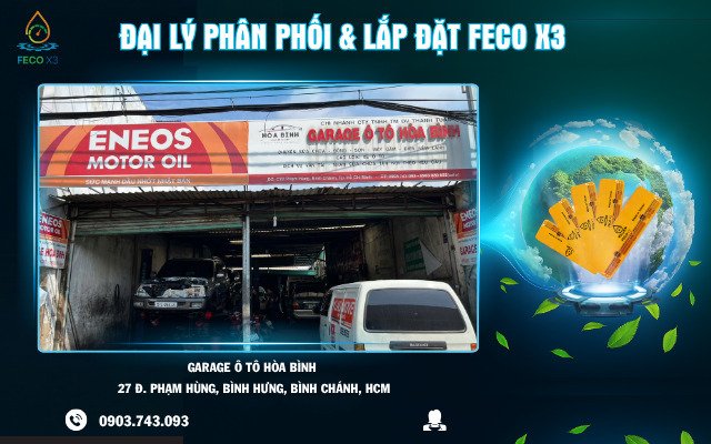 GARAGE Ô TÔ HÒA BÌNH – Đại lý phân phối & lắp đặt FECO X3