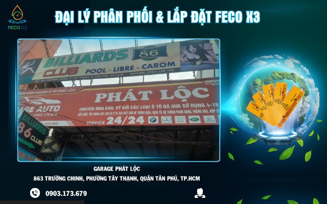 GARAGE PHÁT LỘC – Đại lý phân phối & lắp đặt FECO X3