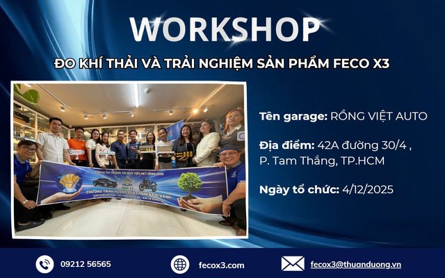 Workshop at RỒNG VIỆT AUTO – Hands-on Experience with the High-Tech FECO X3 Solution