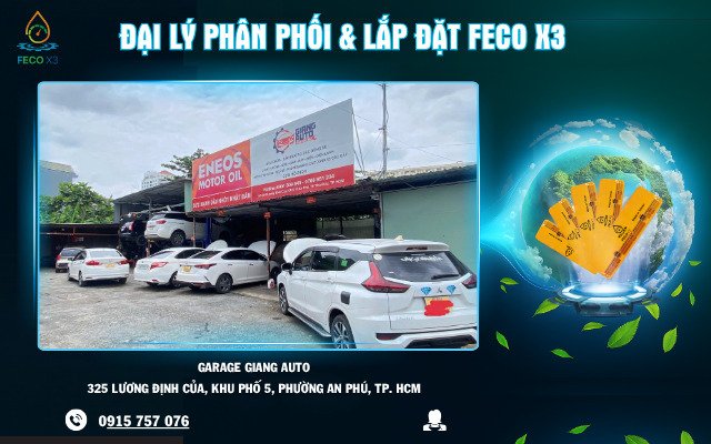ĐẠI LÝ PHÂN PHỐI & LẮP ĐẶT FECO X3 – GARAGE GIANG AUTO, TP. THỦ ĐỨC