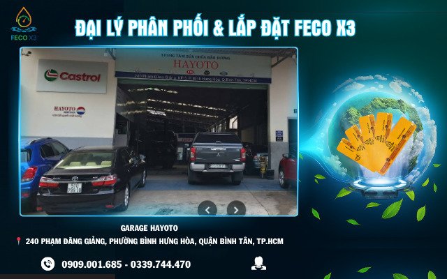 ĐẠI LÝ PHÂN PHỐI & LẮP ĐẶT FECO X3 – GARAGE HAYOTO, BÌNH TÂN