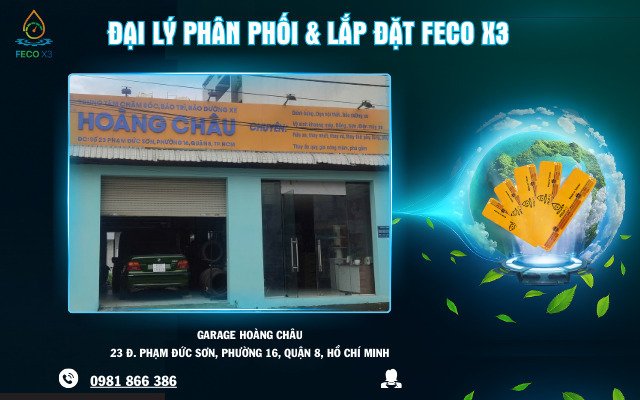 ĐẠI LÝ PHÂN PHỐI & LẮP ĐẶT FECO X3 – GARAGE HOÀNG CHÂU, QUẬN 8