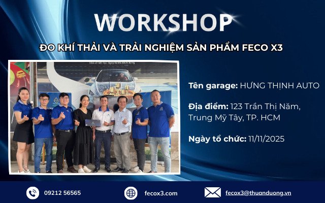 Workshop at Hưng Thịnh Auto – Hands-on Experience with the High-Tech FECO X3 Solution