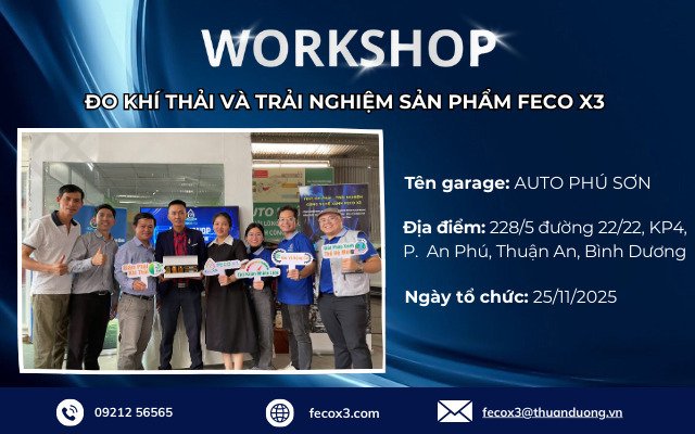 Workshop at AUTO PHÚ SƠN – Hands-on Experience with the High-Tech FECO X3 Solution