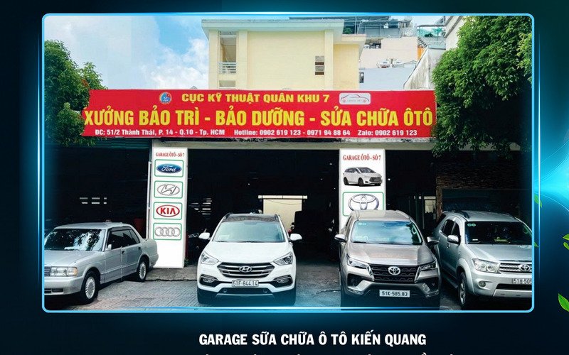 Xưởng sữa chữa ô tô Kiến Quang